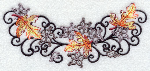 Spooky Leaves and Flowers Spray