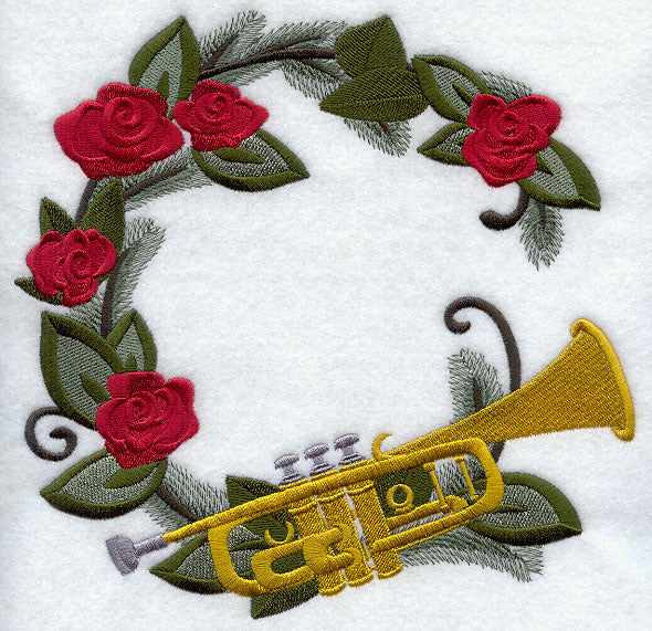 Christmas Music - Trumpet Wreath