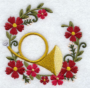 Christmas Music - Angel Horn Wreath