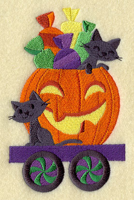 Trick-or-Treat Train - Cats in Pumpkin