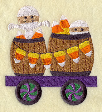Trick-or-Treat Train - Mummies & Candy Corn