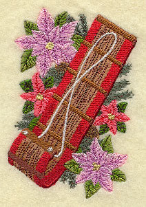 Toboggan and Poinsettias