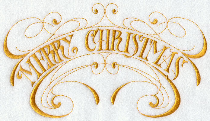 Merry Christmas Scrollwork