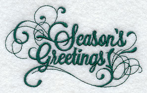 Season's Greetings Scrollwork