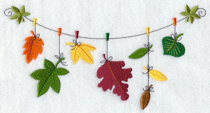 Autumn Leaves Clothesline