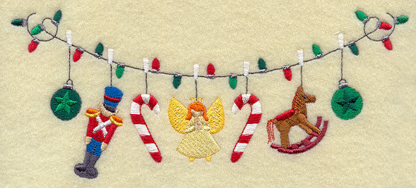 Christmas Ornament Clothesline