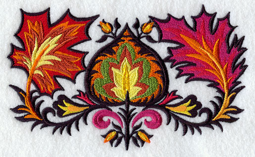 Wycinanki Autumn Leaf Trio