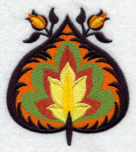 Wycinanki Autumn Cottonwood Leaf