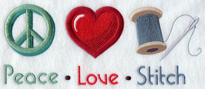 Peace Love Stitch