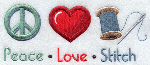 Peace Love Stitch