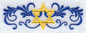 Star of David & Filigree Border