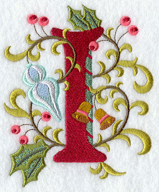 Jacobean Christmas Letter I - 5 Inch