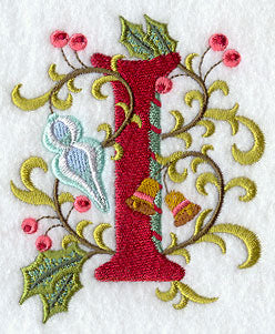 Jacobean Christmas Letter I - 5 Inch