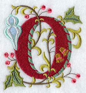 Jacobean Christmas Letter O - 5 Inch