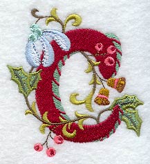 Jacobean Christmas Letter C - 5 Inch