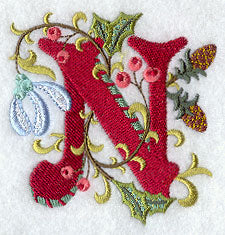 Jacobean Christmas Letter N - 5 Inch