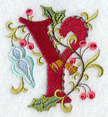 Jacobean Christmas Letter Y - 5 Inch