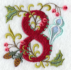 Jacobean Christmas Number 8 - 5 Inch