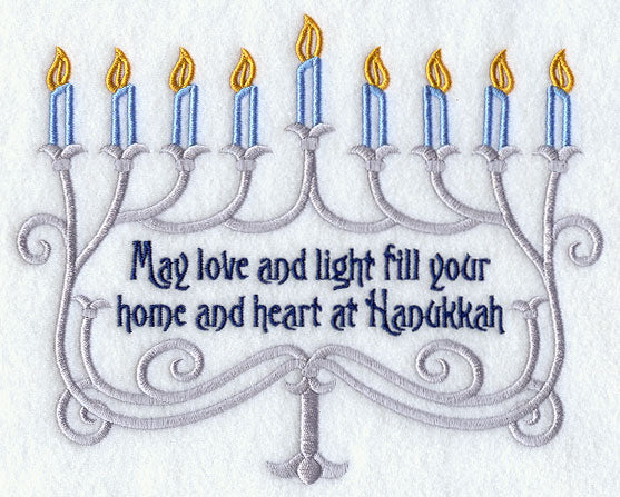 May Love and Light Menorah - Hanukkah