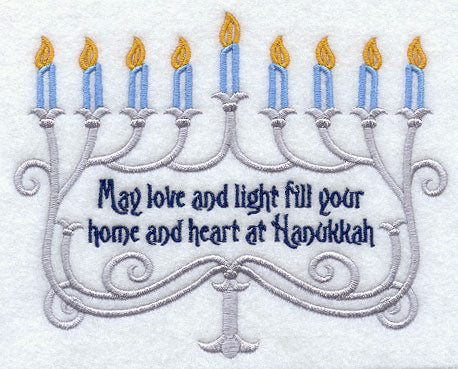 May Love and Light Menorah - Hanukkah