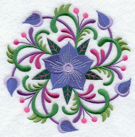 Suzani Medallion - Christmas Rose