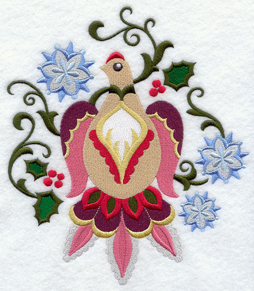 Suzani Christmas Bird - Holly