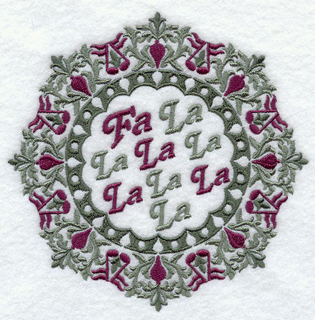 Christmas Wreath - Fa La La La La