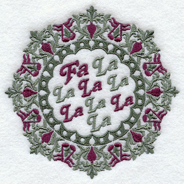 Christmas Wreath - Fa La La La La