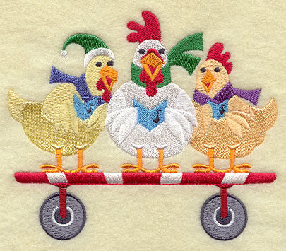 Christmas Tractor Pull - Chickens