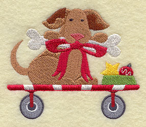 Christmas Tractor Pull - Dog