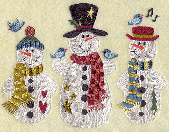 Country Snowman Trio