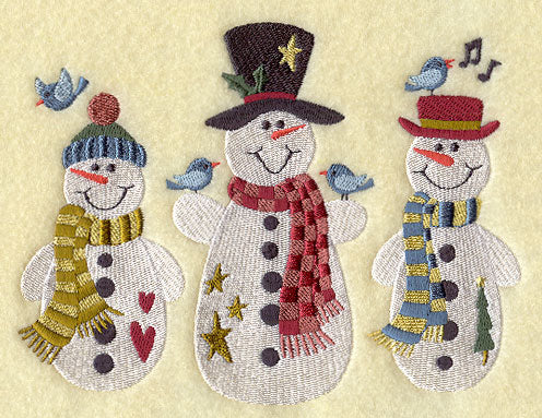 Country Snowman Trio