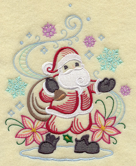 Santa and Snowflakes