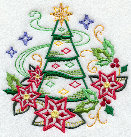 Christmas Tree with Diamonds