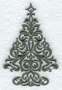 Holiday Damask - Christmas Tree