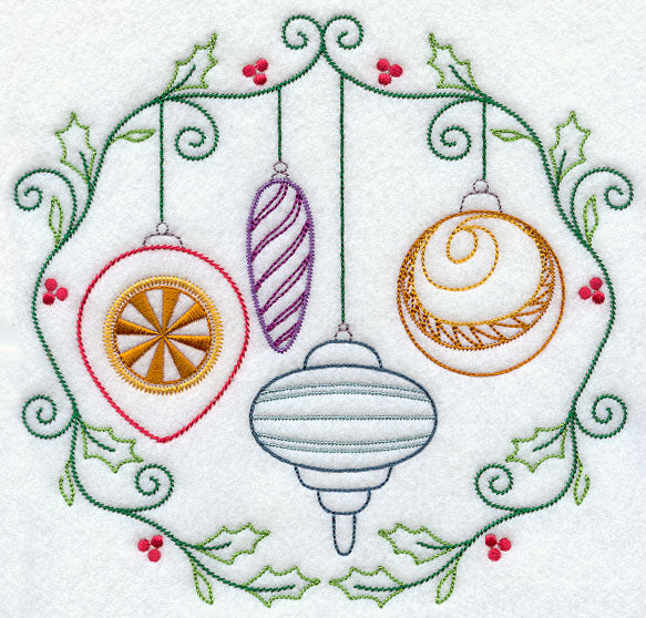 Vintage Ornaments and Berries