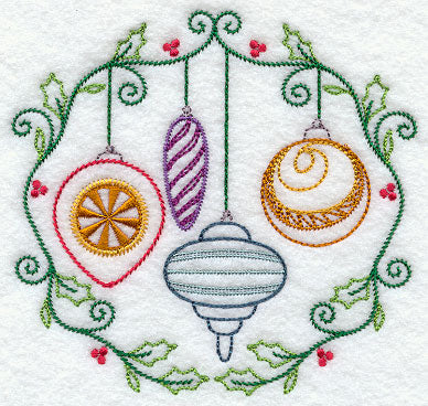 Vintage Ornaments and Berries