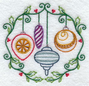 Vintage Ornaments and Berries