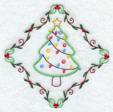 Vintage Christmas Tree Diamond