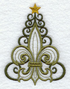 Fleur de Lis Christmas Tree