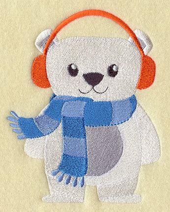 Cozy Winter Wear Polar Bear