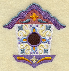 Majolica Feathers - Birdhouse