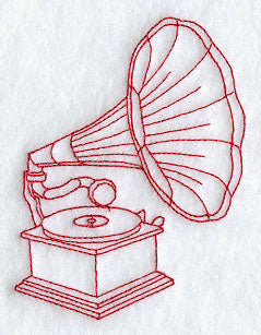 Gramophone (Redwork)