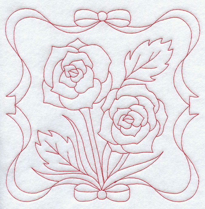 Roses (Redwork)