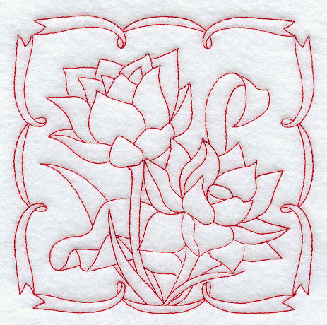 Lotus (Redwork)