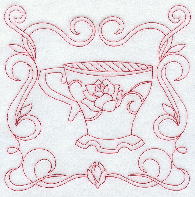 Teacup 8 (Redwork)