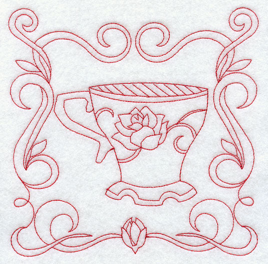 Teacup 8 (Redwork)
