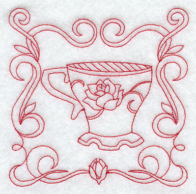 Teacup 8 (Redwork)