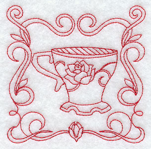 Teacup 8 (Redwork)