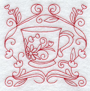 Teacup 9 (Redwork)